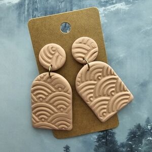 Textured Drop Earrings